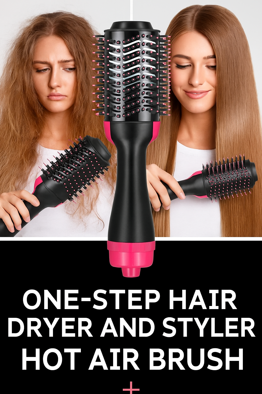 Cepillo en Alisador Pelo, Moldeador de Pelo, Multifunción para