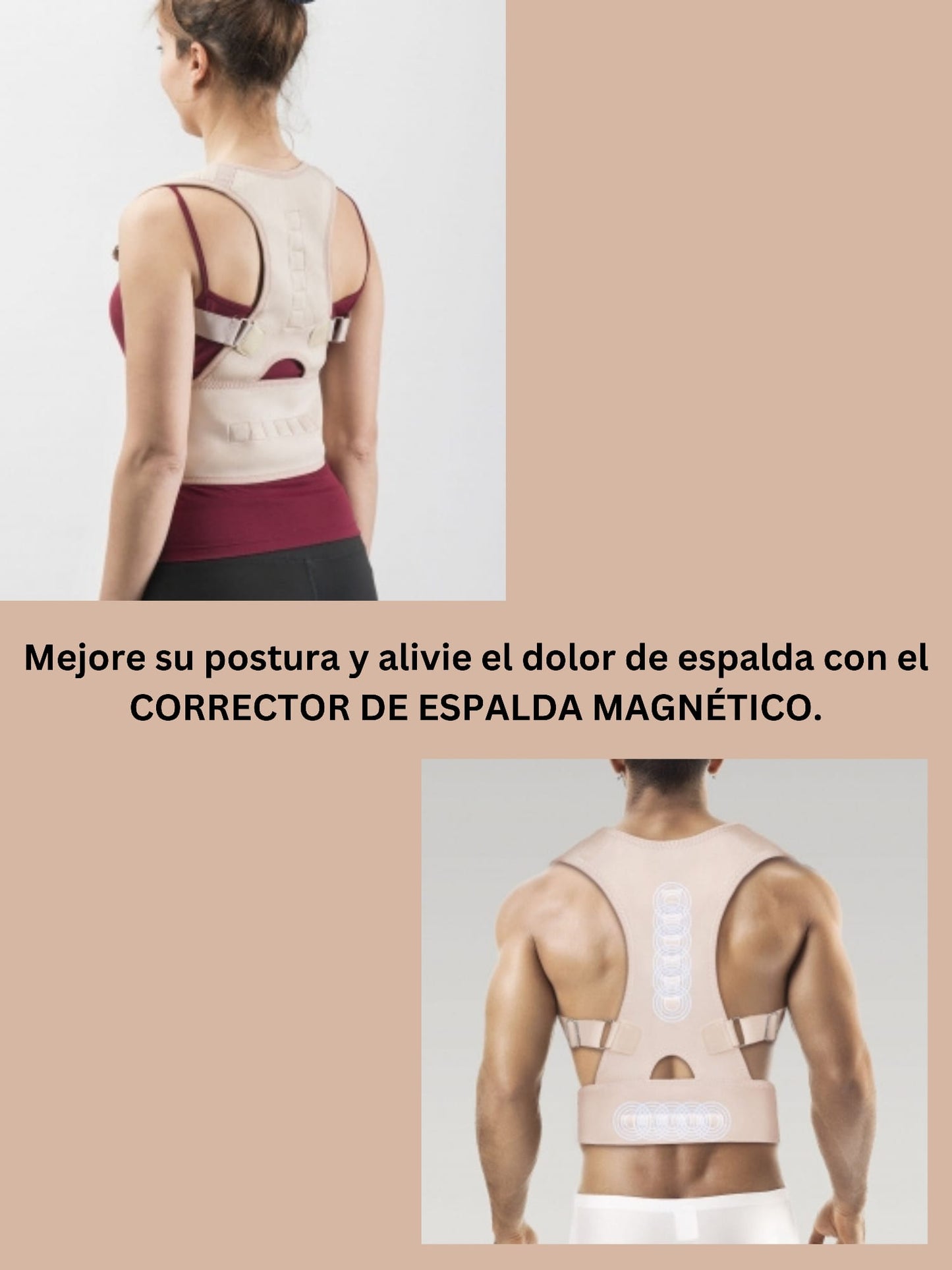 CORRECTOR DE ESPALDA MAGNÉTICO
