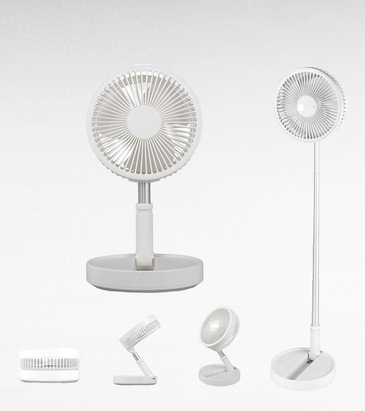 Ventilador de mesa, mini ventilador de escritorio USB plegable