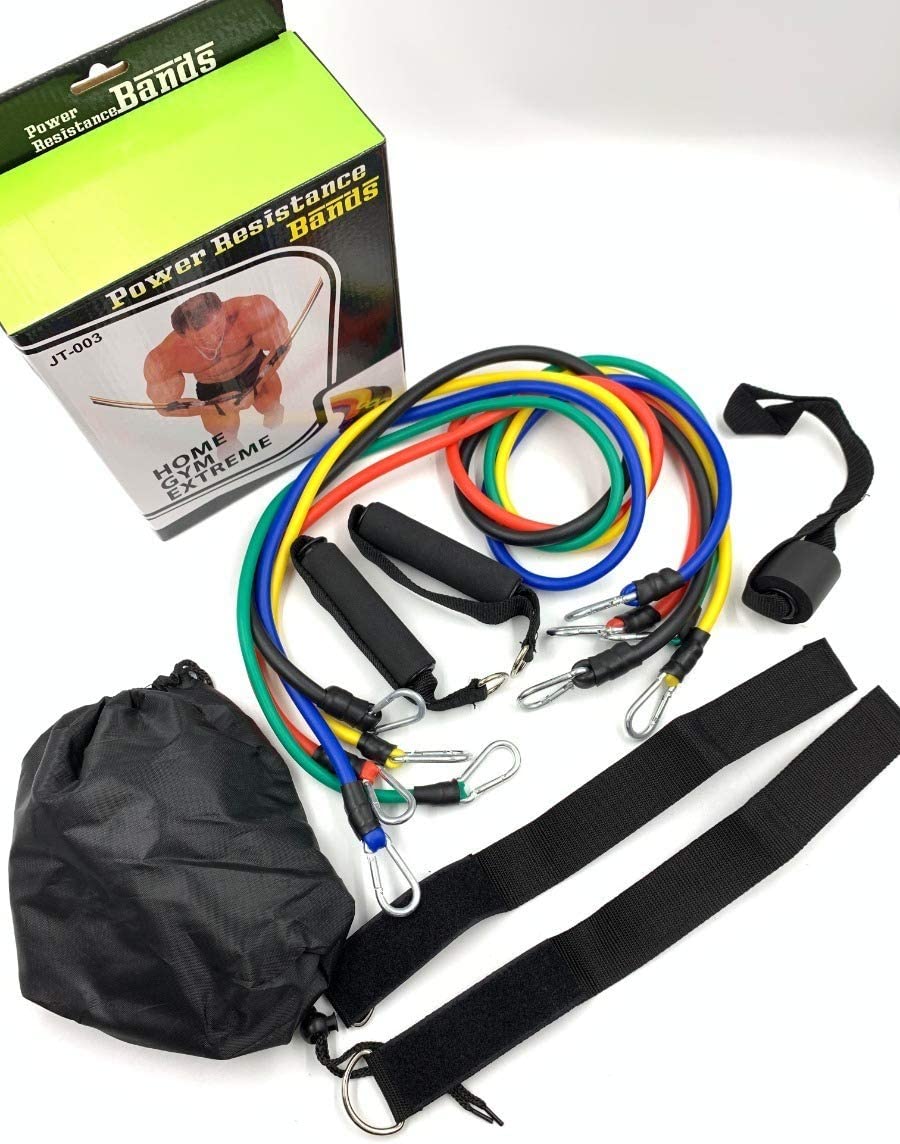 Bandas de Resistencia Elásticas Fitness Gomas Musculación Yoga Gym Hogar Set