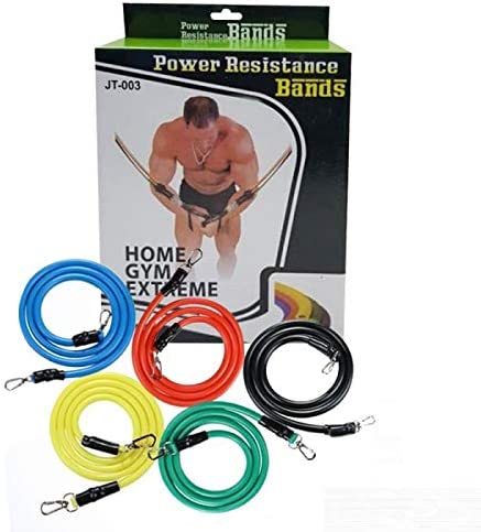 Bandas de Resistencia Elásticas Fitness Gomas Musculación Yoga Gym Hogar Set