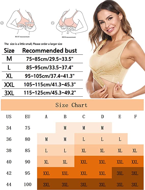 Sujetador Push-Up Individual Negro / Beige / Blanco