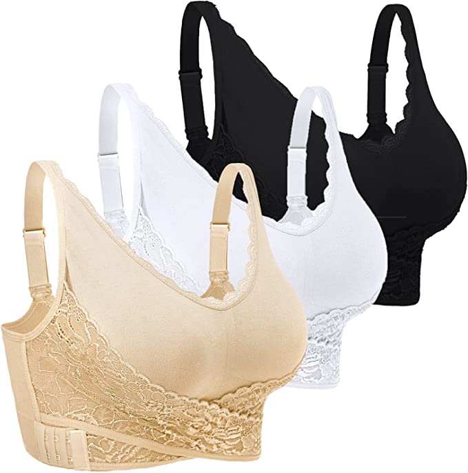 Sujetador Push-Up Individual Negro / Beige / Blanco