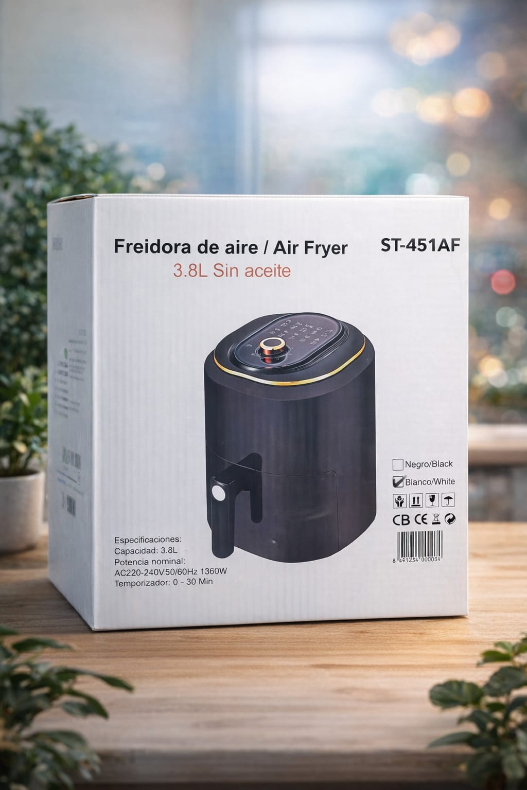 Freidora de Aire 3.8L – Cocina Saludable, Rápida y Sin Aceite