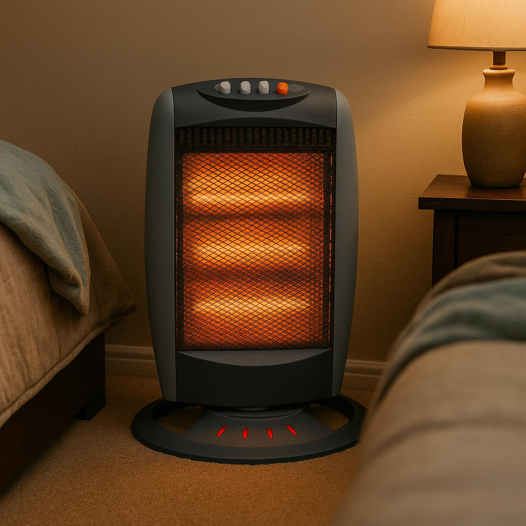 Estufa eléctrica - Style , 1200 W, 3 niveles de calor, 3 barras, Protección sobrecalentamiento, Gris