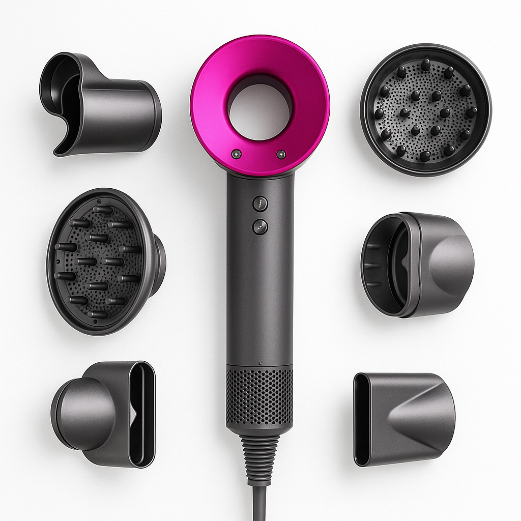 Secador de Pelo Surker Ionico 2000W Potente | 2 Concentradoras y 1 Difusor | 3 Velocidades y 2 Temperaturas | Cuidado del Cabello